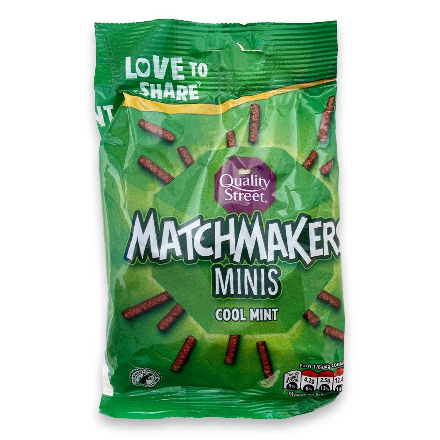 Matchmakers Cool Mint Chocolate Minis Sharing Bag 120g Quality Street